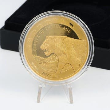 Ghana. 500 Cedis 2022 - Cave Lion 1 Oz