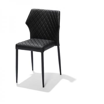 Stoel Louis | Brandvertragend | Zwart | Kunstleer |, Verzenden, Nieuw in verpakking