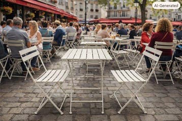 Meubles de jardin (3) - ***ENSEMBLE BISTRO FRANÇAIS POUR