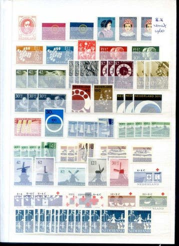 Pays-Bas 1960/2001 - Collection de timbres neufs avec gomme, Gestempeld