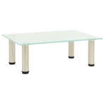vidaXL Tv-meubel 40x35x17 cm gehard glas mat, Verzenden, Nieuw