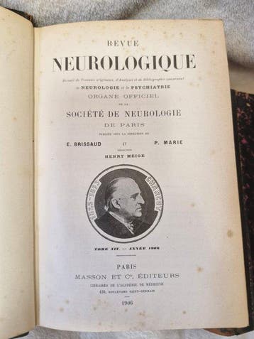 E. Brissaud; P. Marie; Henry Meige - Revue Neurologique -