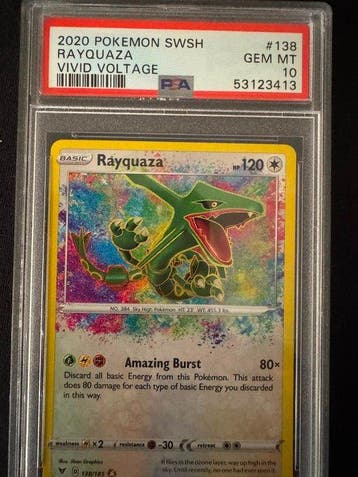 Pokémon - 1 Graded card - RAYQUAZA - PSA 10 - Sword & Shield