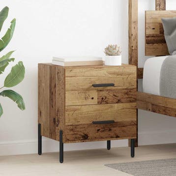 vidaXL Nachtkastje Oudhout 40 x 35 x 47,5 cm Bewerkt hout, Verzenden