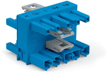Wago 770-618 Connecteur De Distribution 5 Pôles 3 Voies Bleu, Bricolage & Construction, Verzenden