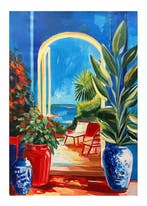 E. García - Hacienda azul XL (no reserve), Antiek en Kunst