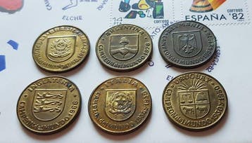 Copa Múndial de Fútbol España´82 (6 monedas + sobre) - 1982