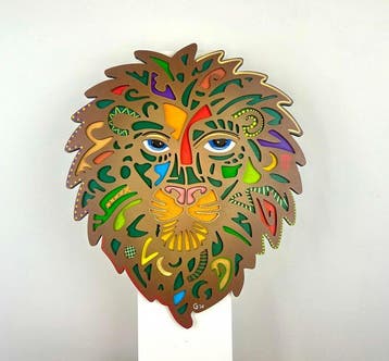 Krzysztof Gudanski - Lion - Animal Flow, Relief