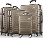 Kofferset - 4 delig - Trolley - Reiskoffer set - Rosegoud -, Verzenden, Nieuw