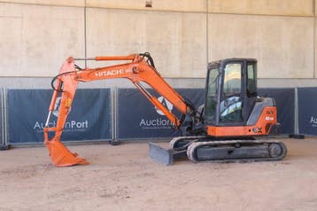 Veiling: Rupsgraafmachine Hitachi ZX65USB-3F Diesel 40kW 201, Ophalen
