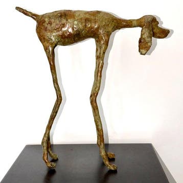Abdoulaye Derme - sculptuur, Chien Compagnon Fidèle - 31, Antiquités & Art