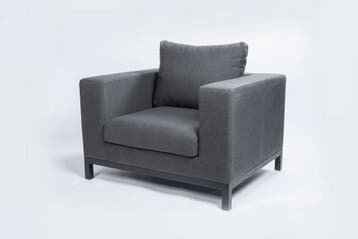 Flow. Square loungechair sooty |   Sunbrella | SALE, Tuin en Terras, Nieuw