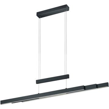 Zwarte LED Hanglamp 54W - Trion Trojan Up & Down met Aanpasb, Huis en Inrichting, Lampen | Hanglampen, Verzenden, Nieuw