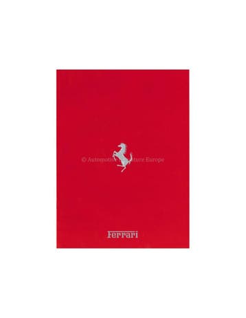 1989 FERRARI PROGRAMMA BROCHURE ITALIAANS 573/89, Ophalen of Verzenden