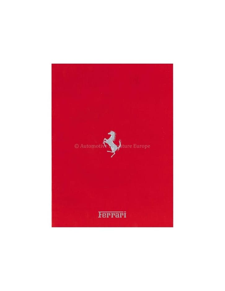1989 FERRARI PROGRAMMA BROCHURE ITALIAANS 573/89, Boeken, Auto's | Folders en Tijdschriften, Ophalen of Verzenden