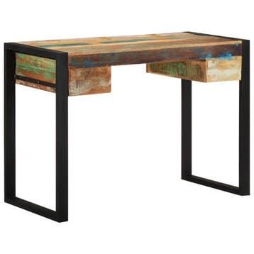 vidaXL Bureau massief gerecycled hout, Huis en Inrichting, Verzenden, Nieuw