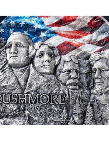 Ghana. 10 Cedis 2024 RUSHMORE Special Edition Rock-cut