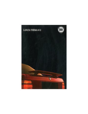 1987 LANCIA THEMA 8.32 BROCHURE ENGELS, Ophalen of Verzenden, Nieuw