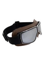 Goggles Motorbril Skibril Bril Donkerbruin Montuur Zilveren, Ophalen of Verzenden, Nieuw