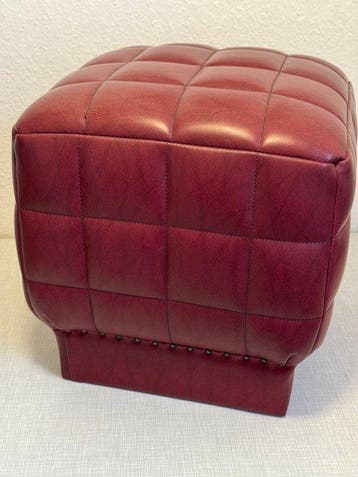 Kruk - Synthetisch leder - Pouf Ottomane Zitontwerp