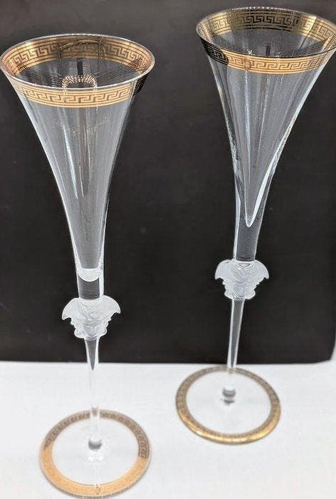 Rosenthal - Versace - Champagneglas (2) - Champagneglas -, Antiek en Kunst, Antiek | Meubels | Stoelen en Sofa's