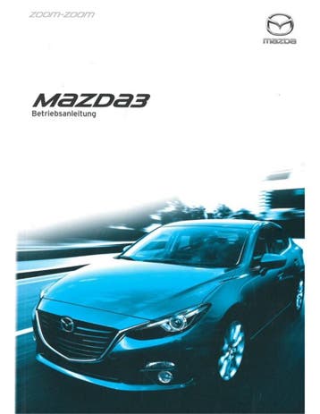 2016 MAZDA 3 INSTRUCTIEBOEKJE DUITS, Ophalen of Verzenden