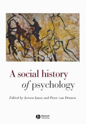 A Social History of Psychology 9780631215714 J Jansz, Verzenden, Zo goed als nieuw, J Jansz