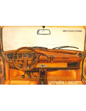 1978 CITROEN GS INSTRUCTIEBOEKJE DUITS, Autos : Divers, Modes d'emploi & Notices d'utilisation