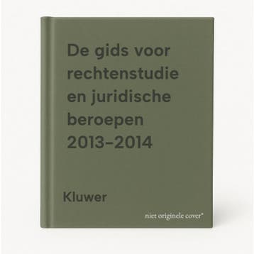 De gids voor rechtenstudie en juridische beroepen 2013-2014, Verzenden, Kluwer