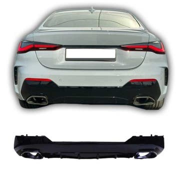 Diffuser voor bmw 4 reeks g22 coupé en g23 cabrio met verchr