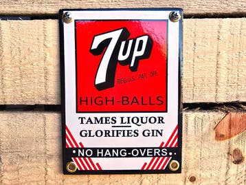 7up high-balls emaille bord, Verzamelen, Verzenden, Nieuw
