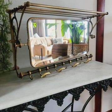 Art Deco, Jugendstil, Wandkapstop Met Facet Geslepen