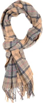 Barbour Sjaal Tartan Lamswol Beige maat  Heren, Verzenden