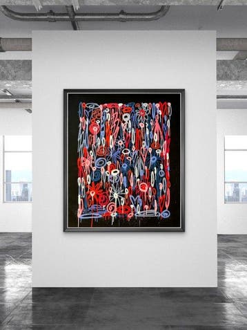 Nuno Barbedo (1983) - Eletric love (XL Size Painting)