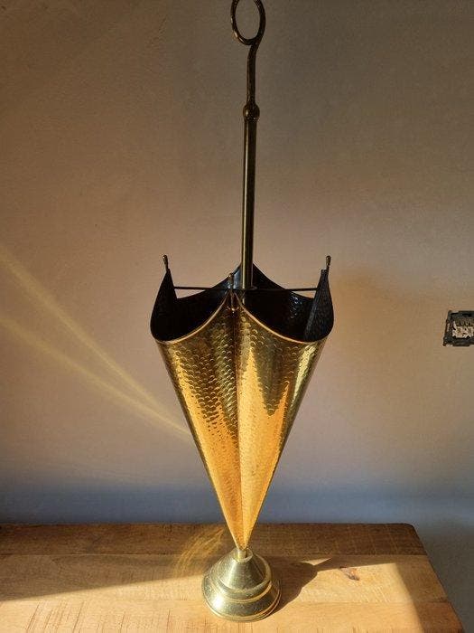 Krat - Koper, Messing - Parasol houder koper/mes, Antiek en Kunst, Curiosa en Brocante