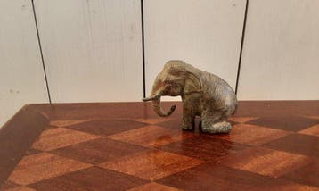 P. Chenet - Beeld, Olifant - 7.5 cm - Brons, Antiek en Kunst