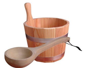 Sauna emmer, lepel, opgietmiddel & scrubzout! 200 producten!, Ophalen of Verzenden, Nieuw