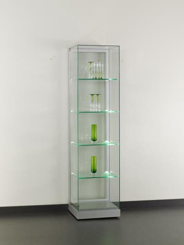 *TIP*  Special vitrinekast Base 48 cm zilver, Ophalen of Verzenden