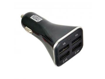 Auto oplader USB 12V/24V Quad, Ophalen of Verzenden, Nieuw