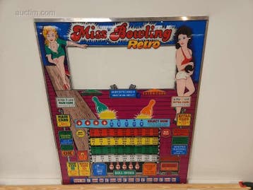 Originele frontplaat van bingo- en spelautomaat..., Nieuw