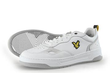 Lyle & scott Veterschoenen in maat 43 Wit, Kleding | Heren, Schoenen, Verzenden, Wit, Zo goed als nieuw, Lyle & scott
