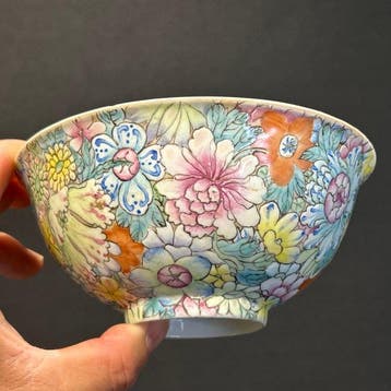 Bol - Porcelaine - guanxu mille-fleurs kom