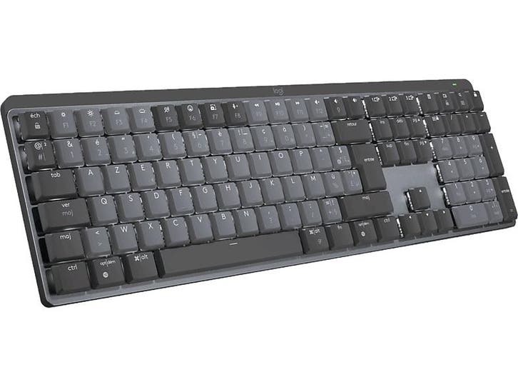Logitech -  Draadloos Toetsenbord Mx Mechanical Azerty Grijs, Informatique & Logiciels, Claviers, Envoi