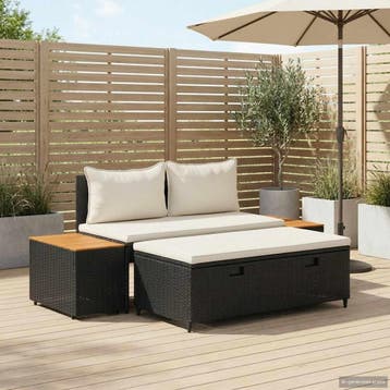 vidaXL Buiten bank set 4 -Seater 4 st 55 x 30 x 39 cm, Verzenden, Nieuw