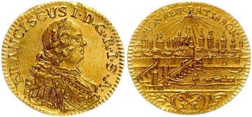 Duitsland, Regensburg-stad. 1/2 Dukat o.J. mit Titel Franz