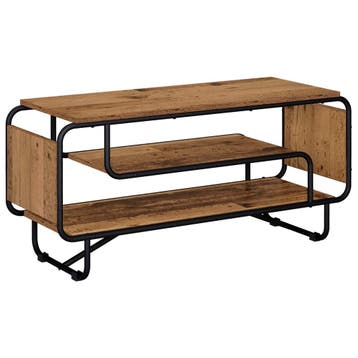 vidaXL TV Stand 98 x 36 x 45 cm Oud hout Bewerkt hout, Huis en Inrichting, Verzenden, Nieuw