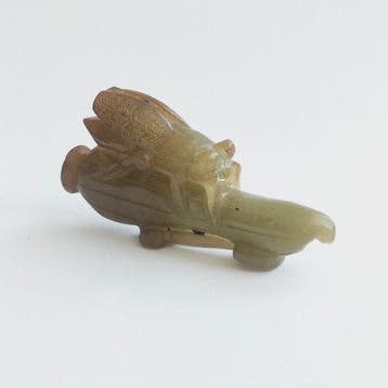 Oud-Chinees Harde steen (jade?) Cicade op