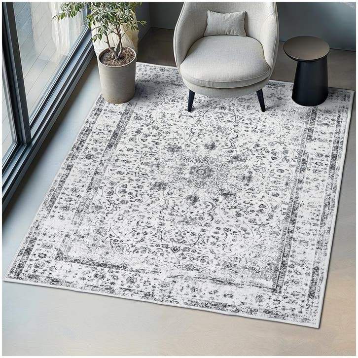 Vintage design vloerkleed Aliya, laagpolig - 200 x 274 cm, Huis en Inrichting, Stoffering | Tapijten en Vloerkleden, Verzenden