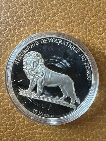 Congo. 10 Francs 2003 Lancia Lambda Torpedo - 26g (.999)