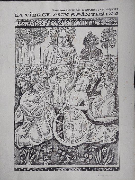 Emile Bernard (1868-1941) - La Vierge aux Saintes, Antiek en Kunst, Antiek | Overige Antiek
